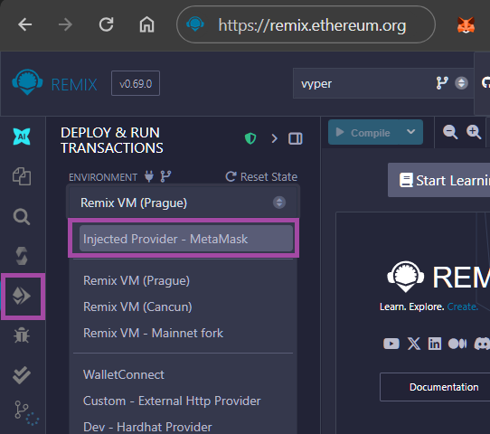 Remix Deploy tab targeting AnimeChain
